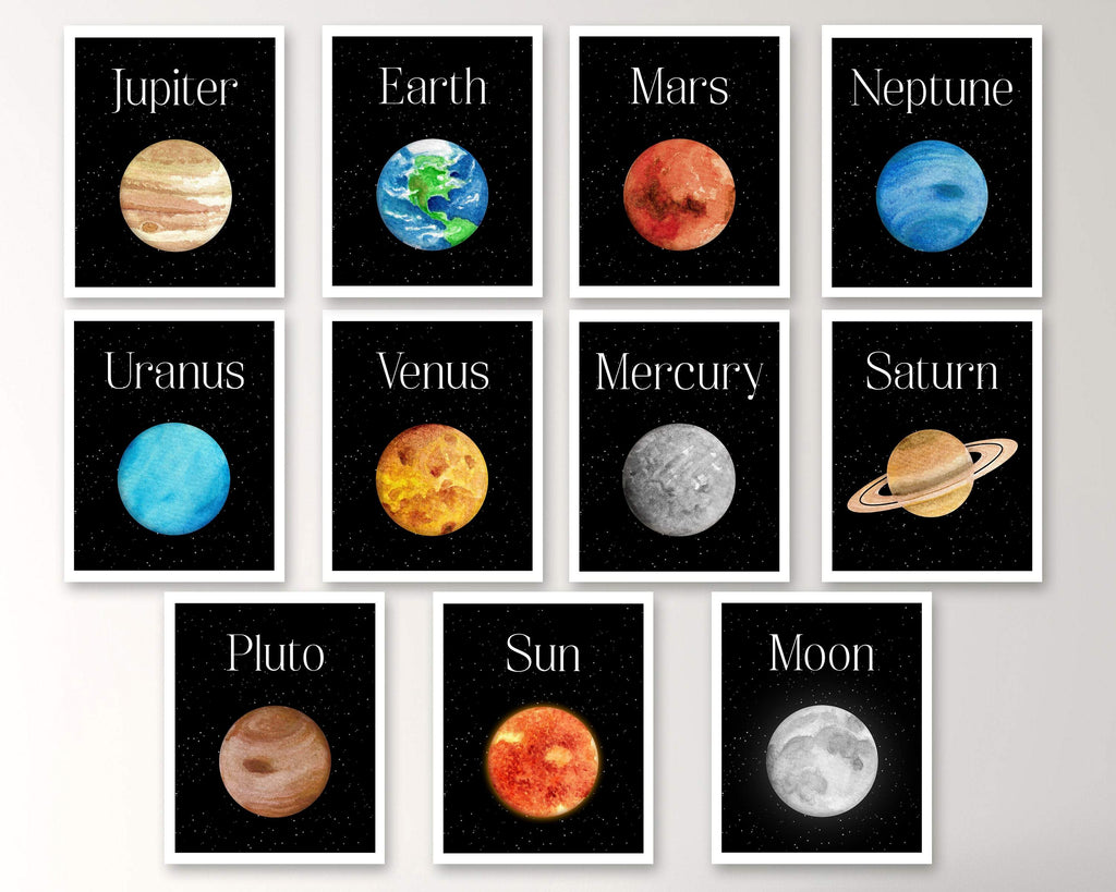 Printable Color Solar System