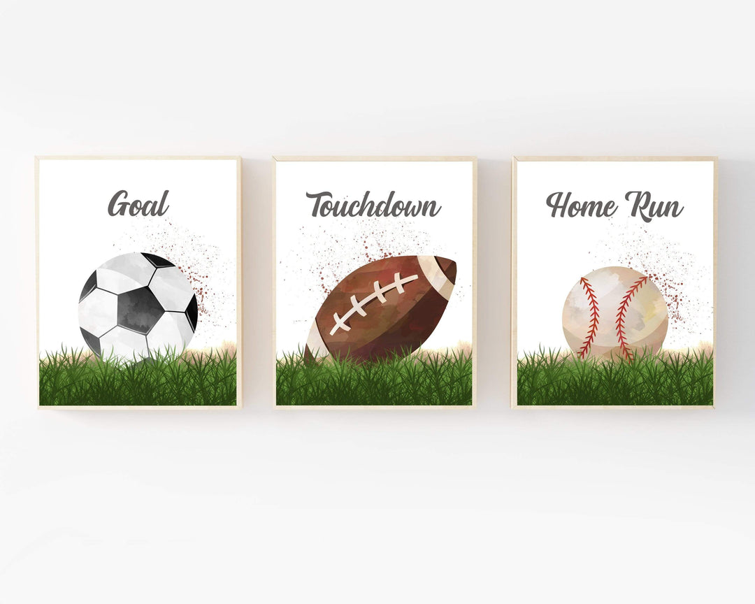 8x10 Sport prints for boys room - Sport wall art - Sports art print - Boys bedroom decor - Sports room decor - Boys room prints - Boys room decor nursery art print baby nursery bedroom decor