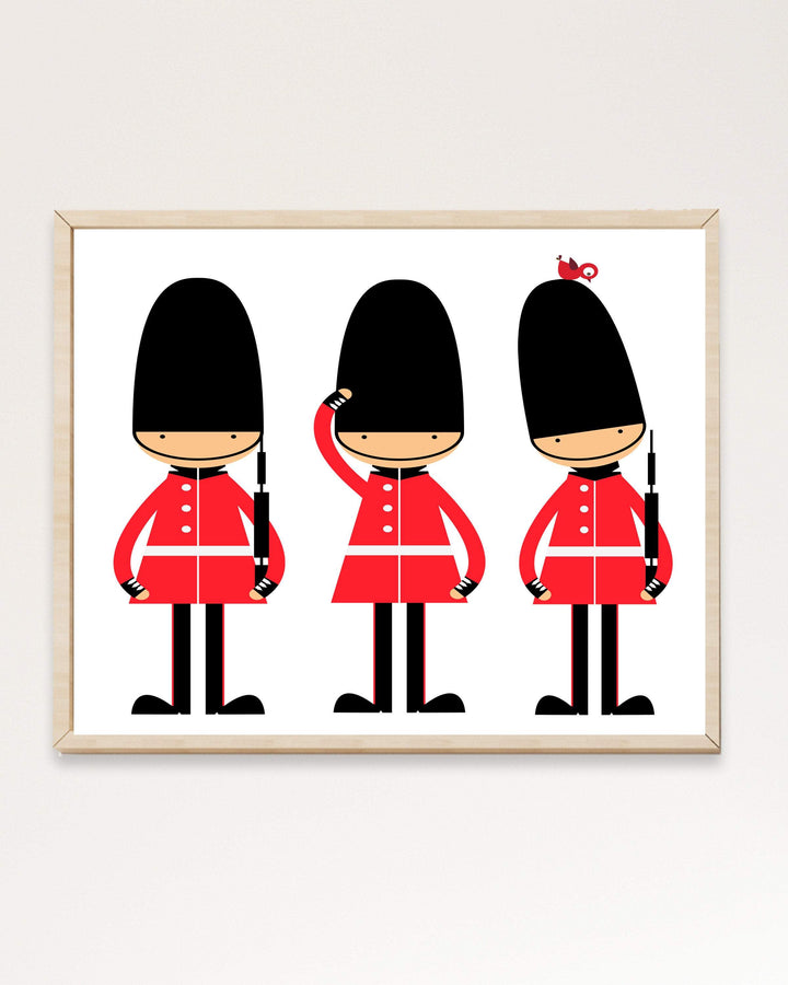 8x10 Toy Soldiers Nursery Wall Print, English Guards Nursery Art Print, nursery art print baby nursery bedroom decor