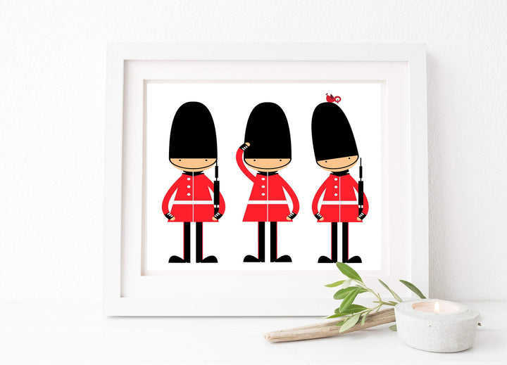 8x10 Toy Soldiers Nursery Wall Print,English Guards Nursery Art Print, Nursery Print Decor - H152-Custom Colour nursery art print baby nursery bedroom decor