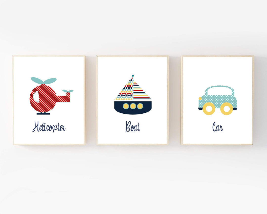 8x10 Transportation print - Baby boy room wall art - Printable boys wall art - Transportation art print - Boys nursery wall decor - Baby boy gift nursery art print baby nursery bedroom decor