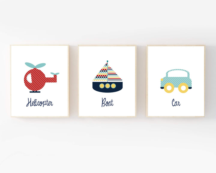 8x10 Transportation print - Baby boy room wall art - Printable boys wall art - Transportation art print - Boys nursery wall decor - Baby boy gift nursery art print baby nursery bedroom decor