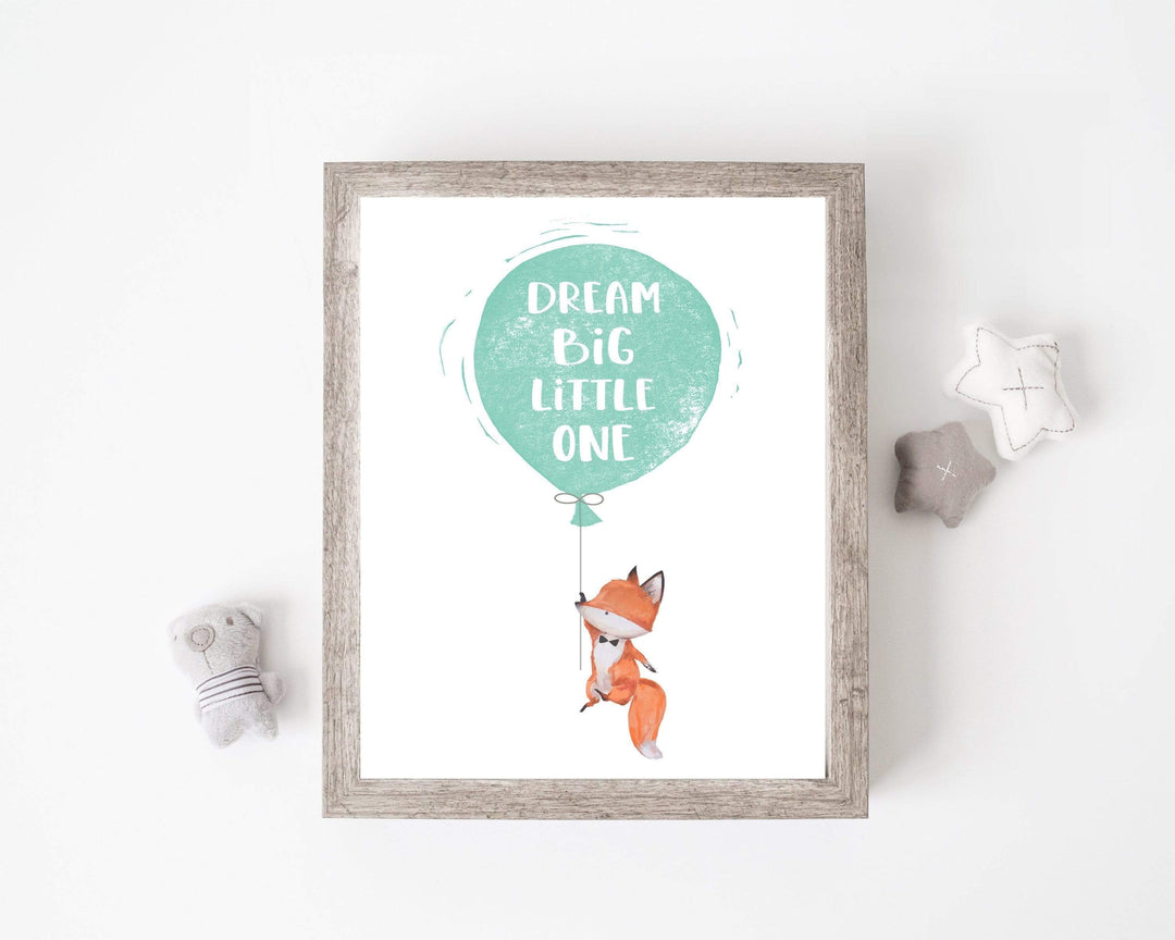 8x10 Watercolor Fox art - Watercolor wall art - Nursery boy printable - Nursery wall art - Woodland nursery decor - Printable nursery art - H1882 nursery art print baby nursery bedroom decor