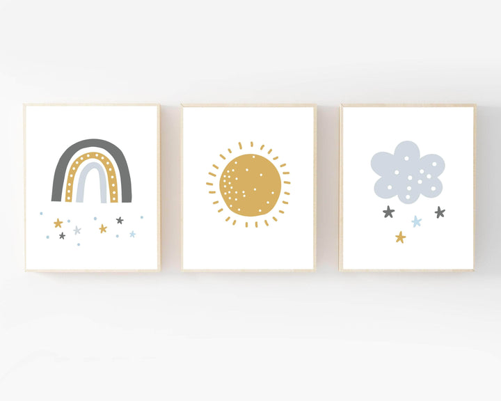 8x10 Weather Nursery Art Prints nursery art print baby nursery bedroom decor
