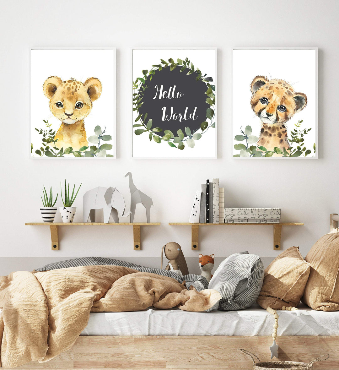 Baby boy safari nursery | Baby animal prints | Jungle art print | Printable wall art nursery art print baby nursery bedroom decor
