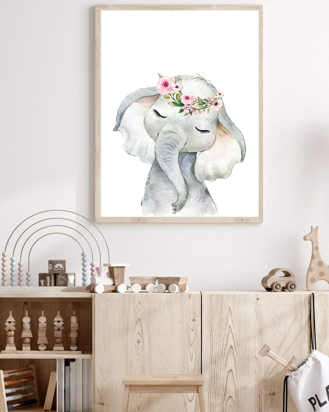 Baby Elephant print - Elephant nursery decor - Nursery wall art - Baby girl nursery print - Printable Elephant art - Baby shower gift -H2384 nursery art print baby nursery bedroom decor