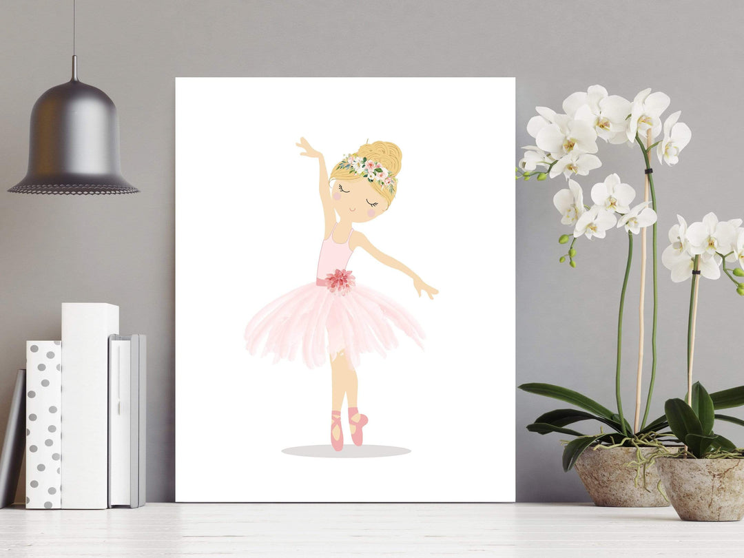 Ballerina art print - Ballerina wall art - Printable ballerina - Ballerina room decor - Little ballerina - Ballet gifts - Watercolor dancer nursery art print baby nursery bedroom decor