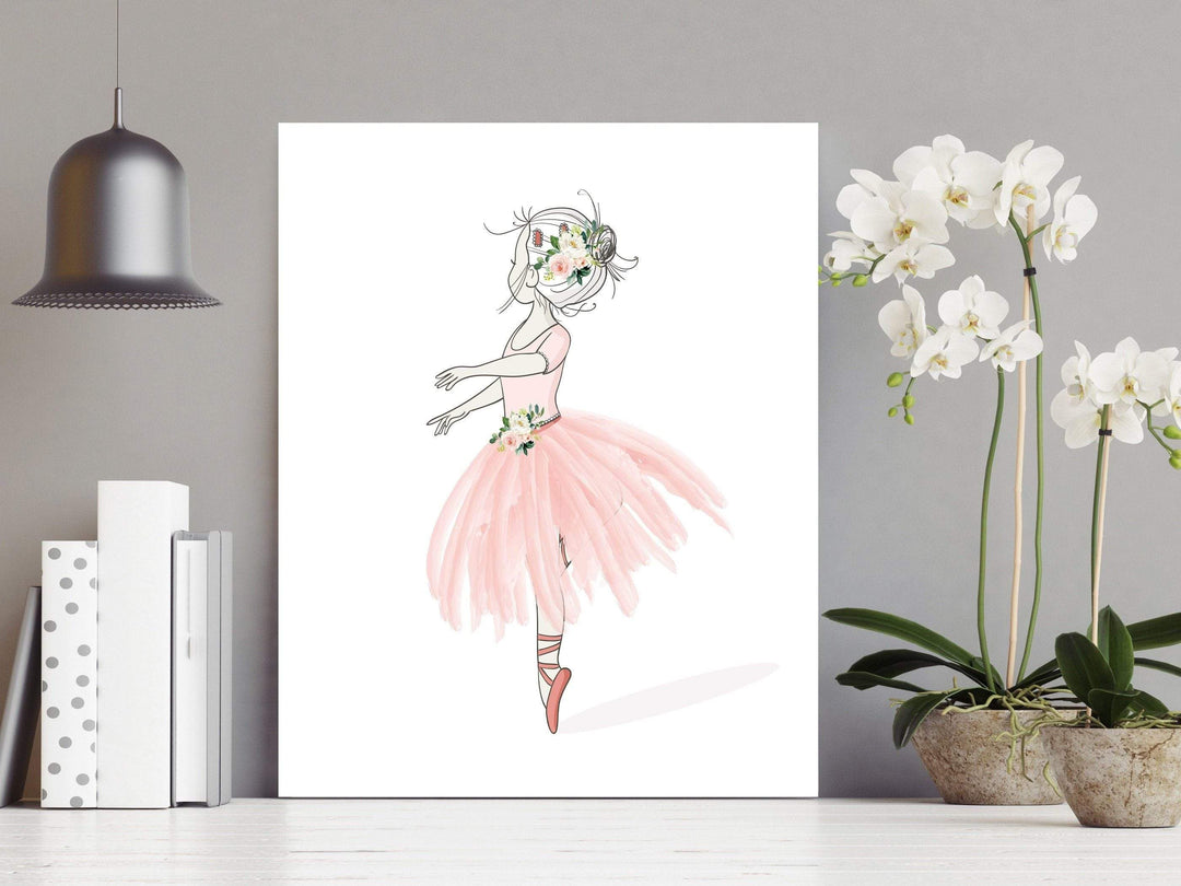 Ballerina nursery print - Girls room wall decor - Ballerina printable  - Ballerina gifts - Watercolor Ballerina wall art - Ballerina Poster nursery art print baby nursery bedroom decor