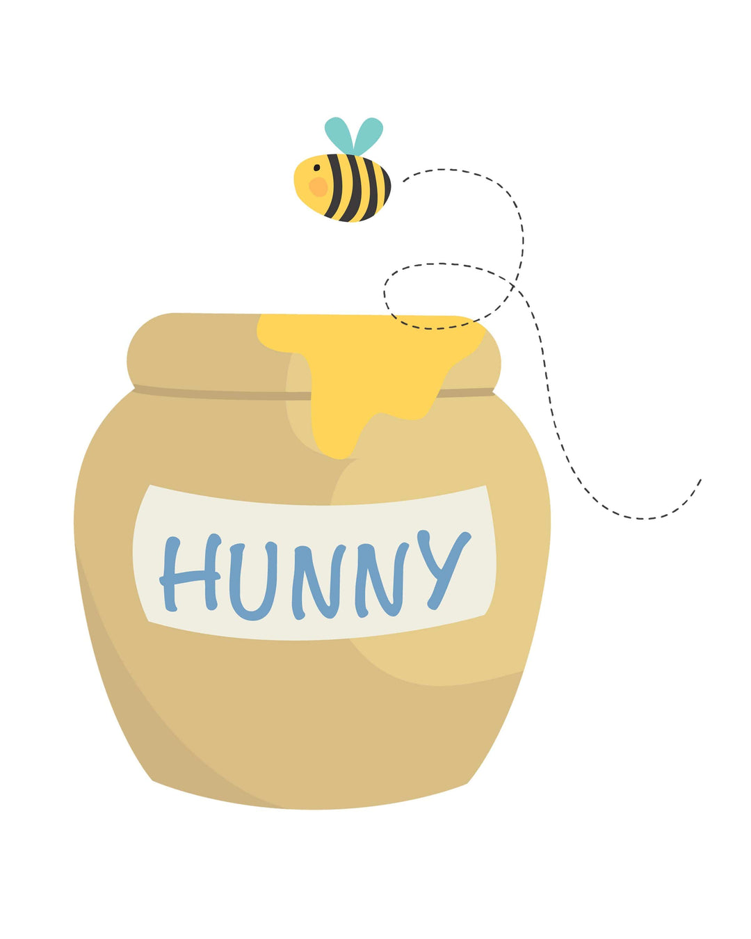 Bear and Bee Nursery Art - Honey bee nursery decor - Bumble bee wall art - Bee nursery printable - Honey bear print - Baby boy nursery print nursery art print baby nursery bedroom decor