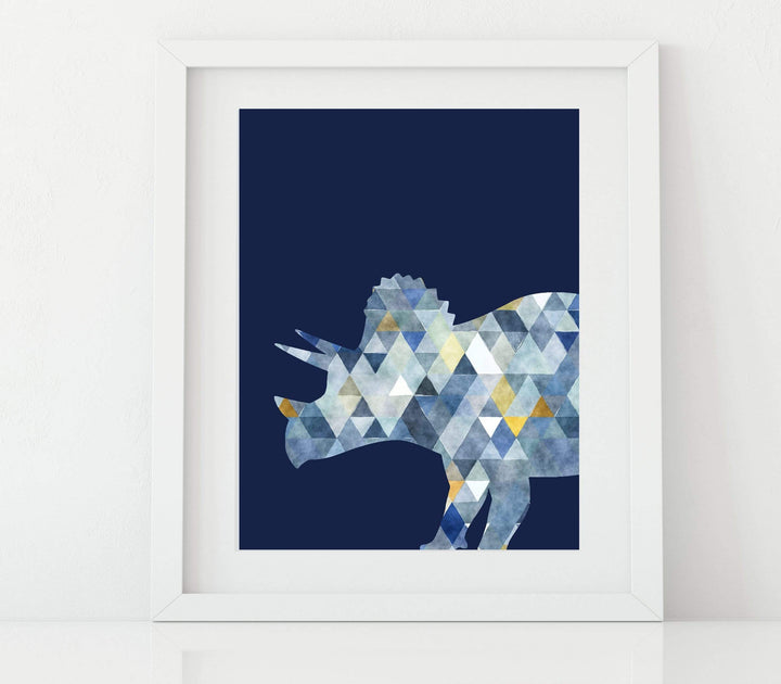 Boys room print - Dinosaur print - Dinosaur nursery wall art - Dinosaur wall art - Dinosaur art print - Navy nursery decor - Dino wall art nursery art print baby nursery bedroom decor