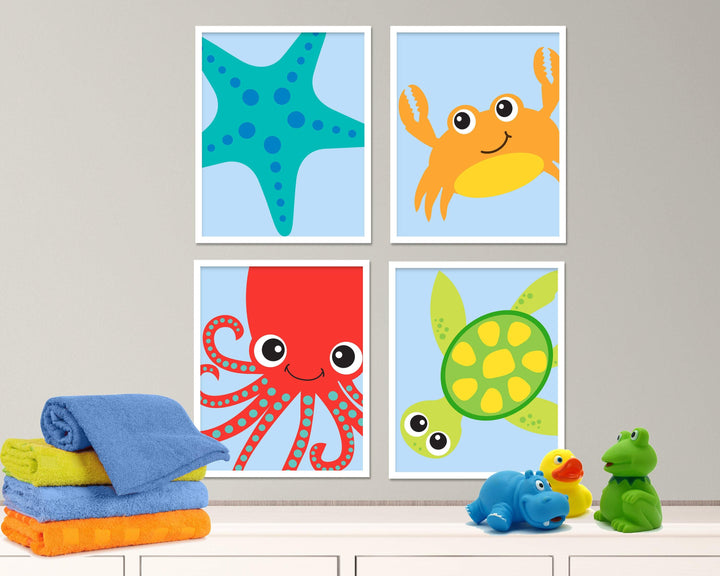 Children's Bathroom home decor. Kids Bathroom Art Prints. nursery art print baby nursery bedroom decor