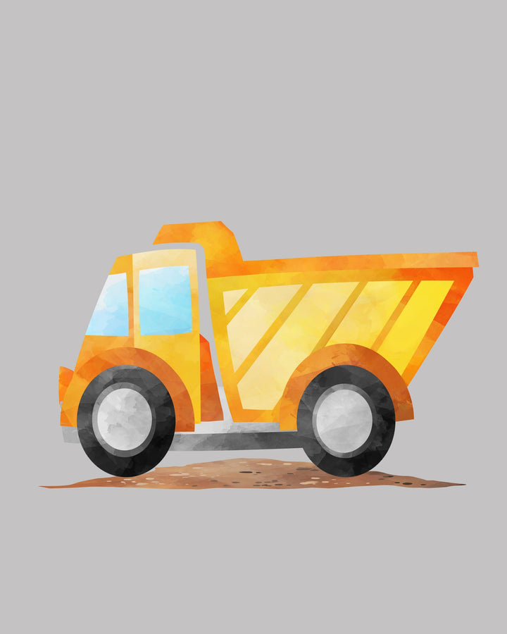Construction prints - Truck wall art - Construction poster - Baby boy nursery - Truck prints for boys room - Truck print nursery - H2063 nursery art print baby nursery bedroom decor
