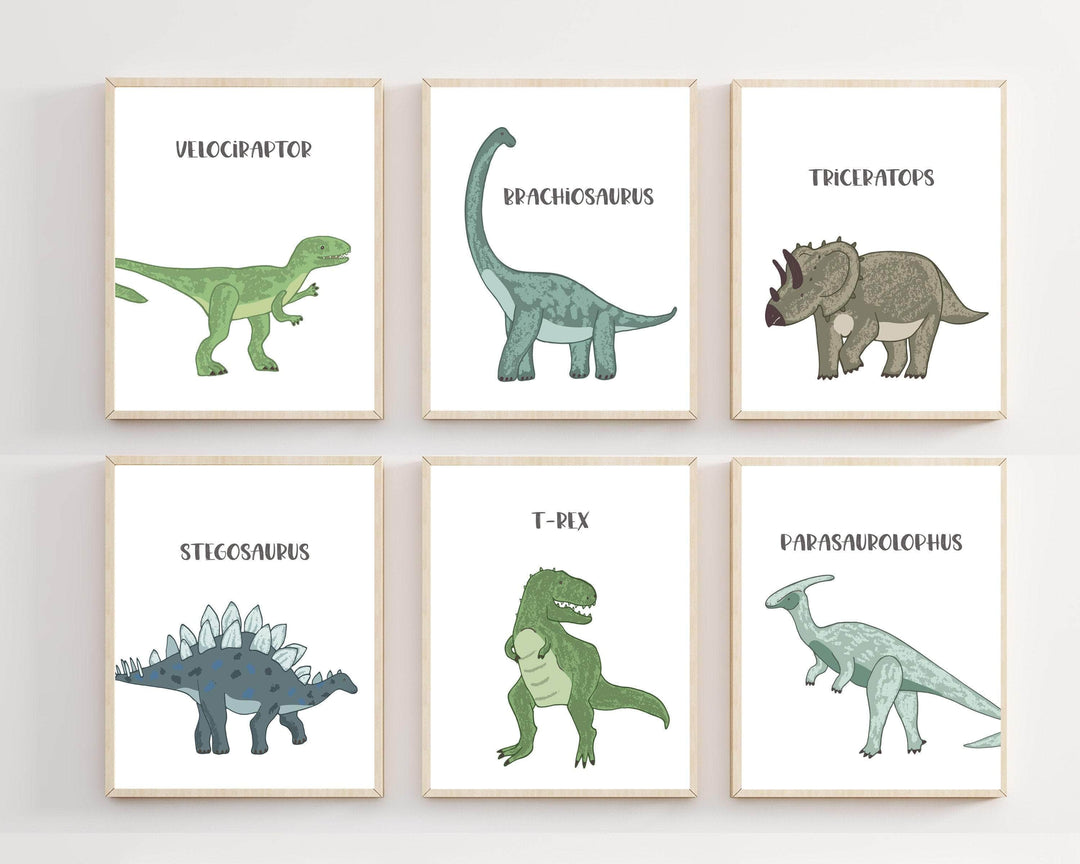 Dinosaur art prints - Dinosaur wall art - Boys dinosaur decor - Dino wall art - Dinosaur printable wall art - Dinosaur nursery decor - H2339 nursery art print baby nursery bedroom decor