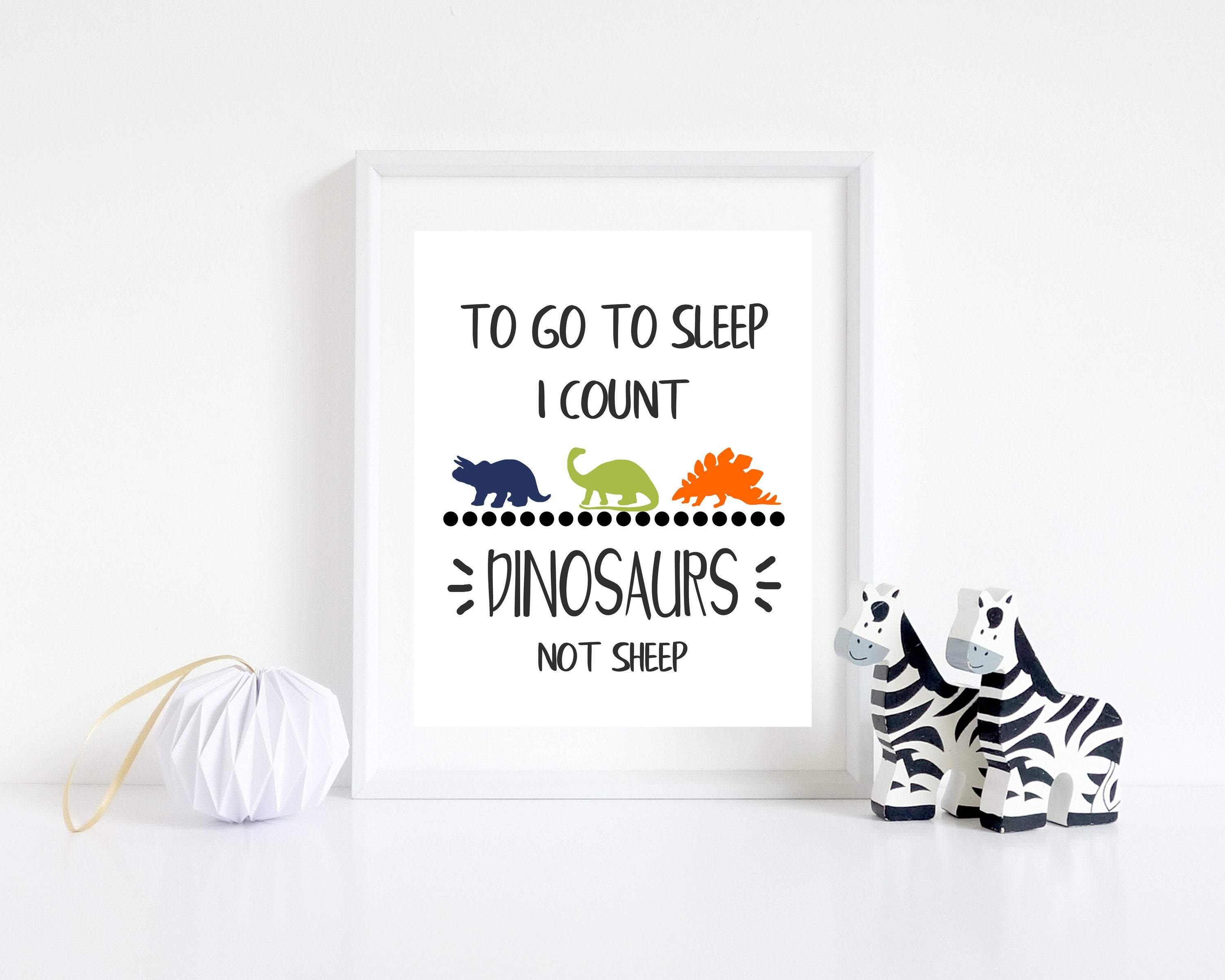 Dinosaur Nursery Wall Art - Dinosaur Quote - Kids Room Art nursery art print baby nursery bedroom decor