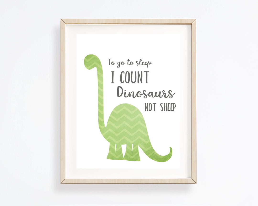 Dinosaur wall art printable - Green Baby Dinosaur wall decor nursery art print baby nursery bedroom decor