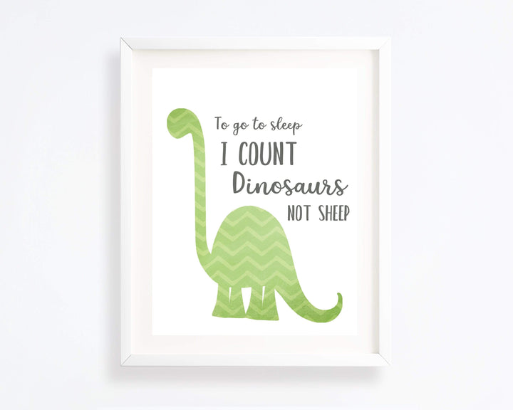 Dinosaur wall art printable - Green Baby Dinosaur wall decor nursery art print baby nursery bedroom decor