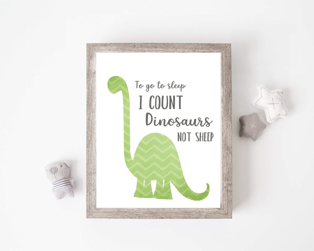 Dinosaur wall art printable - Green Baby Dinosaur wall decor nursery art print baby nursery bedroom decor