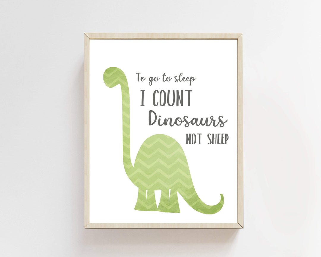 Dinosaur wall art printable - Green Baby Dinosaur wall decor nursery art print baby nursery bedroom decor