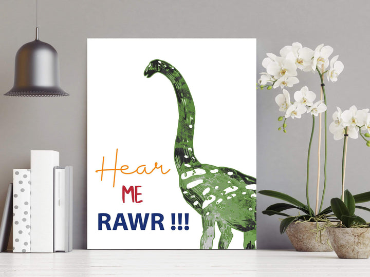 Dinosaur wall decor. Dinosaur art picture. Dinosaur wall art nursery art print baby nursery bedroom decor