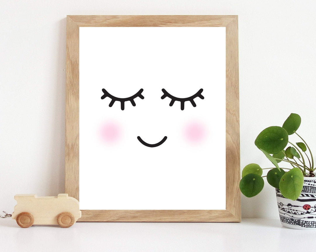 Girls sleepy eyes wall art print, Eyes art print, Baby girls art print, Girls room decor, face wallart print, 12 sizes Digital art - H1482 nursery art print baby nursery bedroom decor