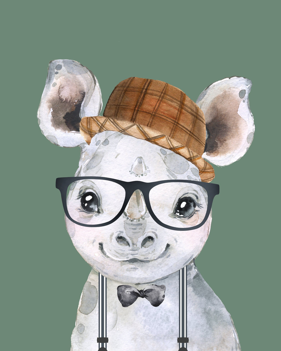 Hipster animal print - Animals with cloths print - Fun animal art - Boys room decor - Cool animal prints -  Boys animal printables - H2447 nursery art print baby nursery bedroom decor