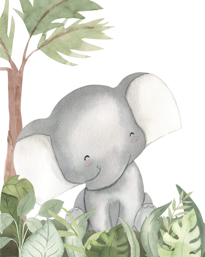 Jungle nursery decor - Baby animal prints - Watercolor jungle animals - Jungle safari animal - Boy nursery prints - Jungle art printable nursery art print baby nursery bedroom decor
