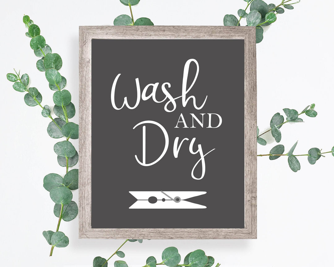 laundry room print - laundry room canvas - Laundry room wall art - Wash and dry printable - Black and white wall art - Laundry room  - H1853 nursery art print baby nursery bedroom decor