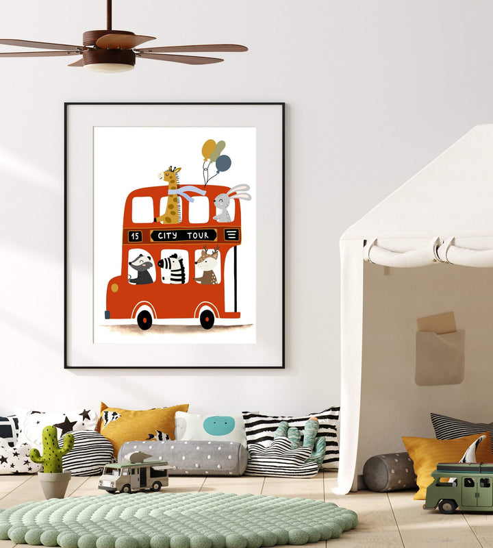 London nursery print - London Bus print - London printable - Boys room decor - Baby boy printable - London wall art - Transportation nursery nursery art print baby nursery bedroom decor