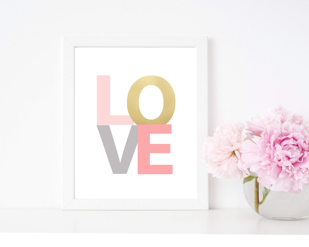 LOVE art print, Love word art, Love printable, Wedding poster, Multicolor Love Art, Love Nursery sign, Love decor, Nursery Art  - H1558 nursery art print baby nursery bedroom decor
