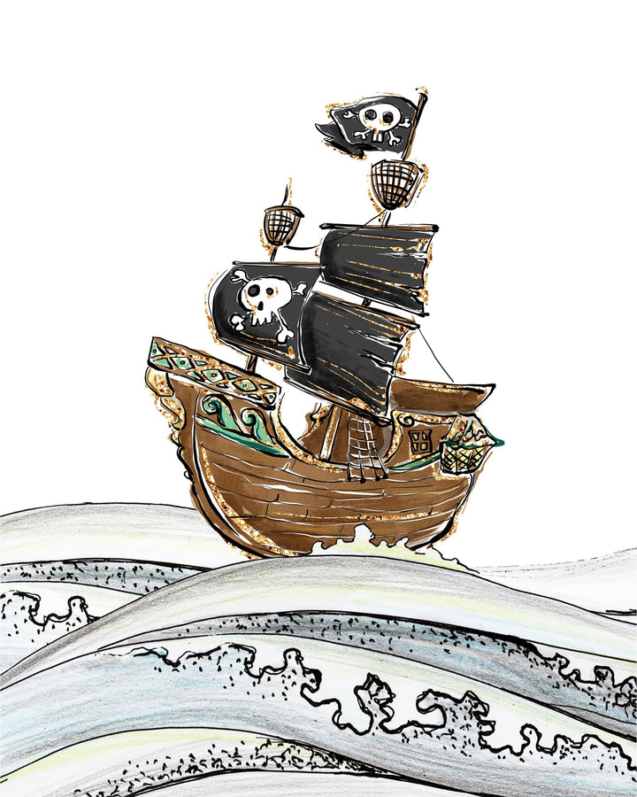 Pirate prints - Pirate room decor  - Pirate printables - Boys room wall art - Pirate nursery prints - Pirate art prints - Printable wall art nursery art print baby nursery bedroom decor