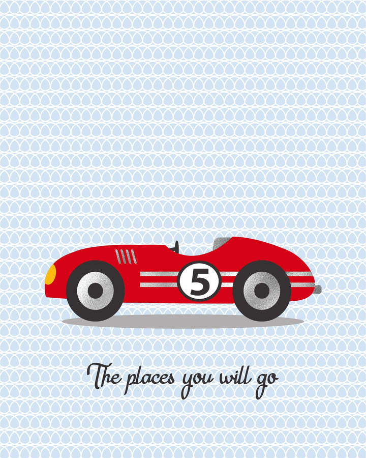 Racing car print - Boys wall art - Vintage race car art - Car art print - Baby boy nursery prints - Car canvas - Car printable - H1902 nursery art print baby nursery bedroom decor