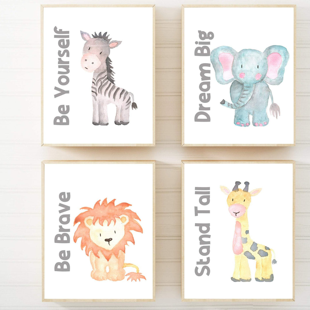 Safari nursery prints - Safari baby animal prints - Safari animal prints - Baby boy nursery - Printable nursery wall art - Watercolor -H2067 nursery art print baby nursery bedroom decor