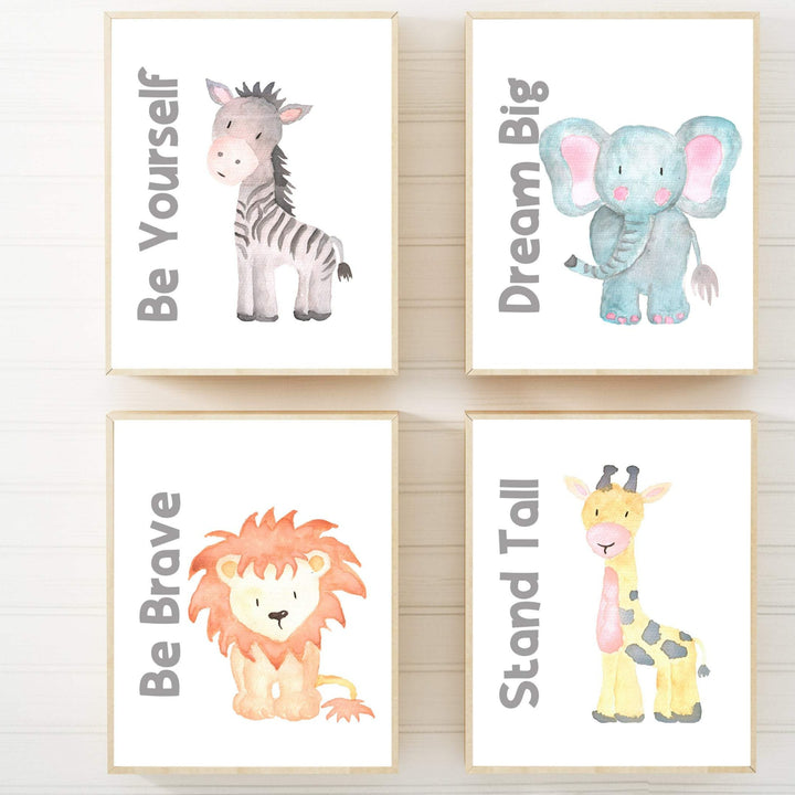 Safari nursery prints - Safari baby animal prints - Safari animal prints - Baby boy nursery - Printable nursery wall art - Watercolor -H2067 nursery art print baby nursery bedroom decor