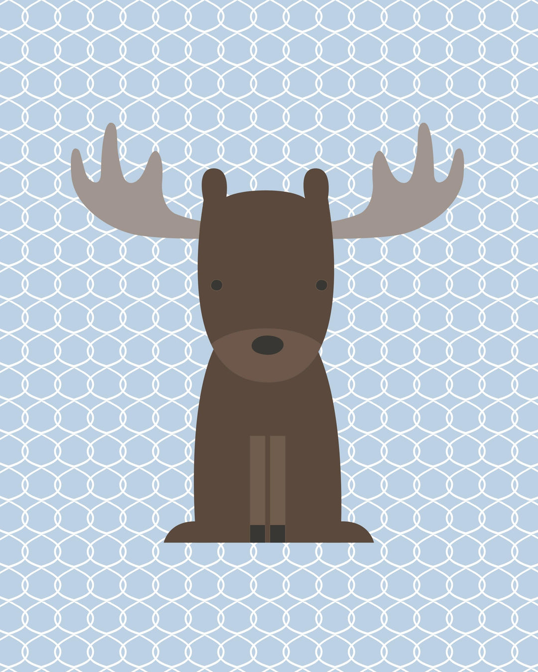 Set of 3 woodland animals - Baby boy nursery wall art - Boys room decor - Woodland animal set - Blue nursery prints - Printable nursery art nursery art print baby nursery bedroom decor