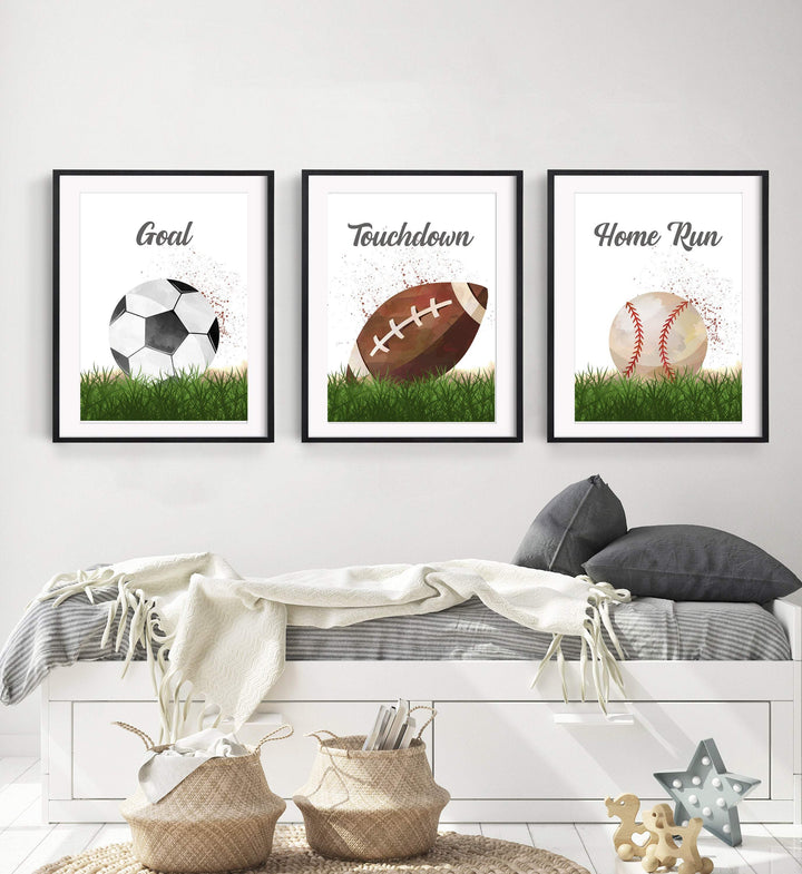 Sport prints for boys room - Sport wall art - Sports art print - Boys bedroom decor - Sports room decor - Boys room prints - Boys room decor nursery art print baby nursery bedroom decor