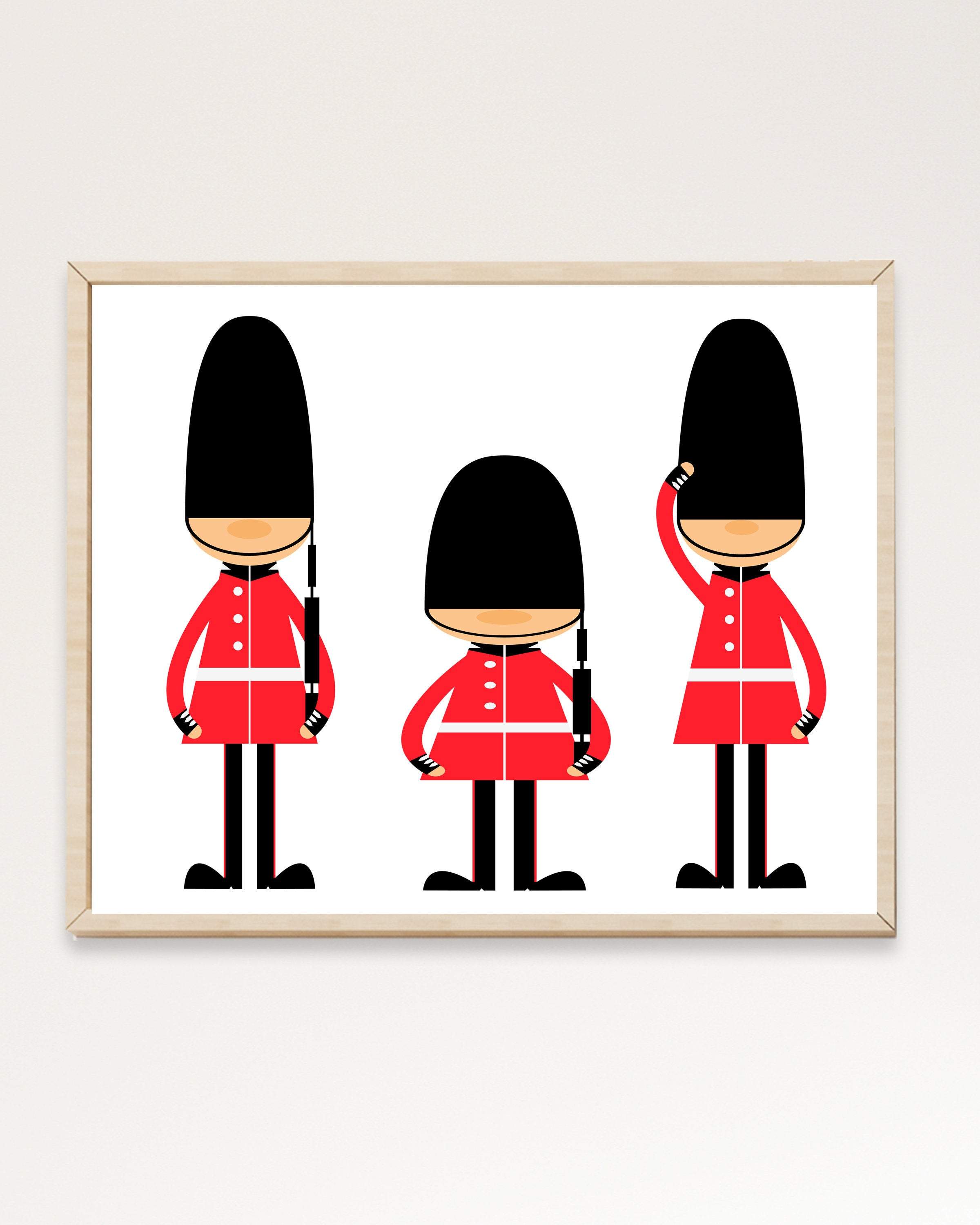 Toy Soldiers Nursery Art Print | English Guards Nursery Wall Print nursery art print baby nursery bedroom decor