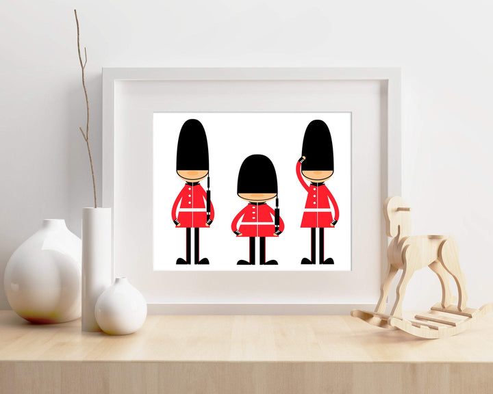 Toy Soldiers Nursery Art Print | English Guards Nursery Wall Print nursery art print baby nursery bedroom decor