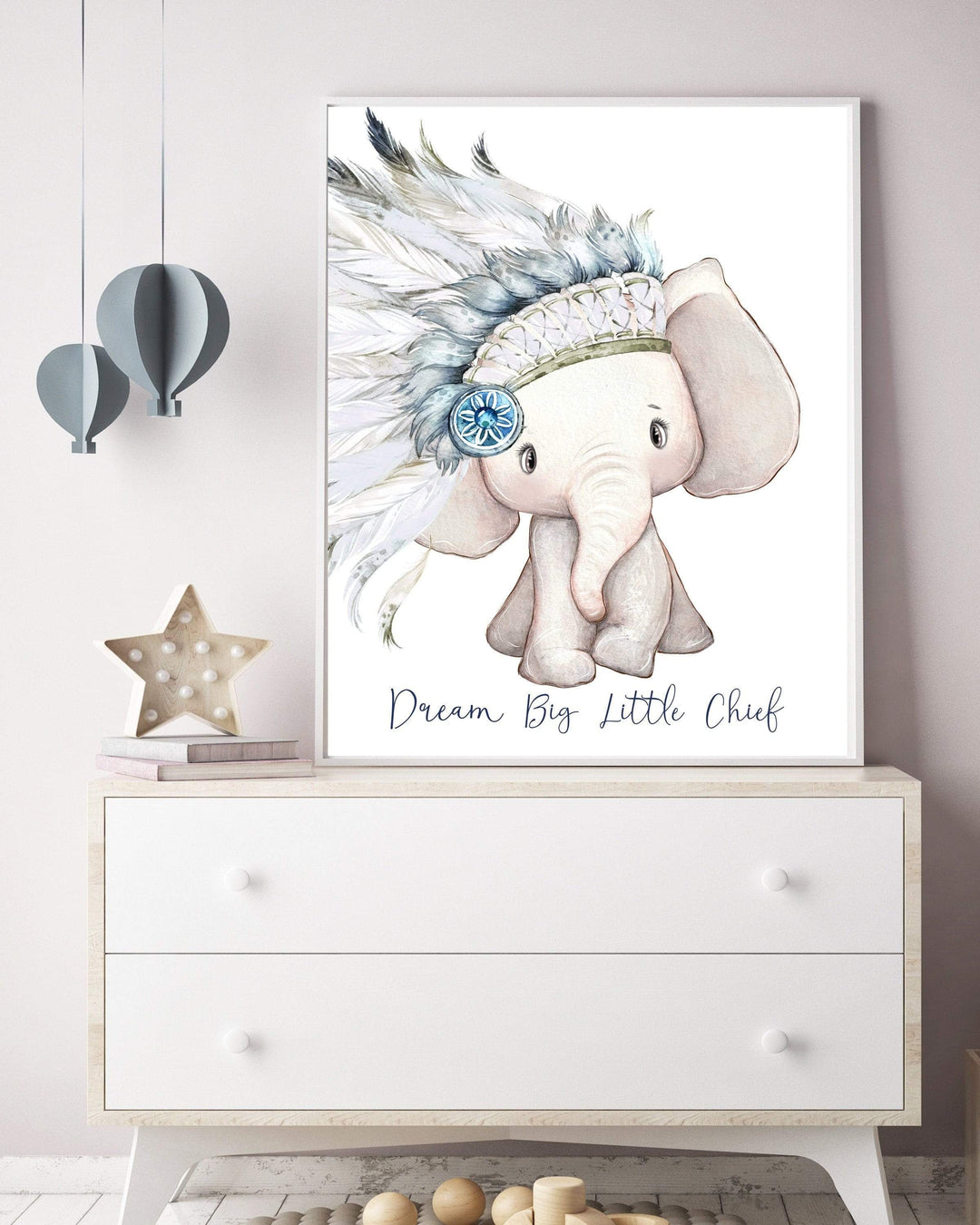 Tribal Elephant nursery print | Tribal nursery wall art | Animal nursery print nursery art print baby nursery bedroom decor