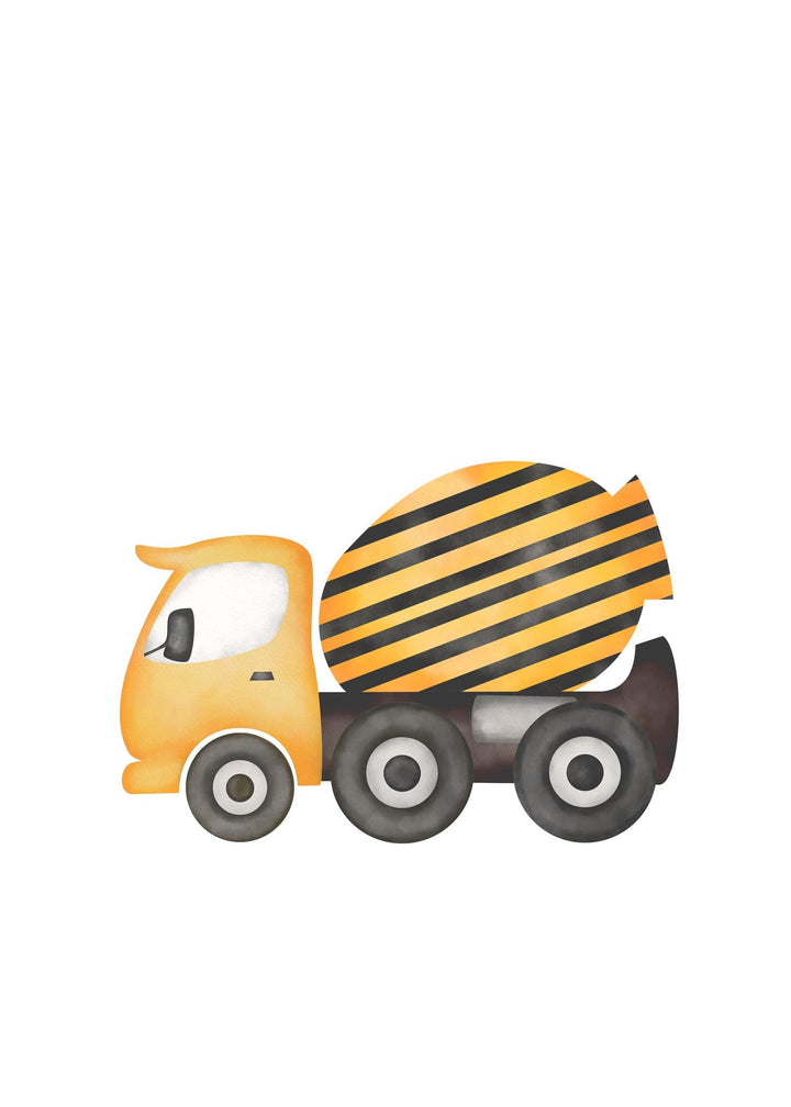 Truck Wall Art print set | Construction Truck Wall Art | Boys Room Decor | Truck Print | Nursery Decor | Dump Truck Wall Art - Printable nursery art print baby nursery bedroom decor