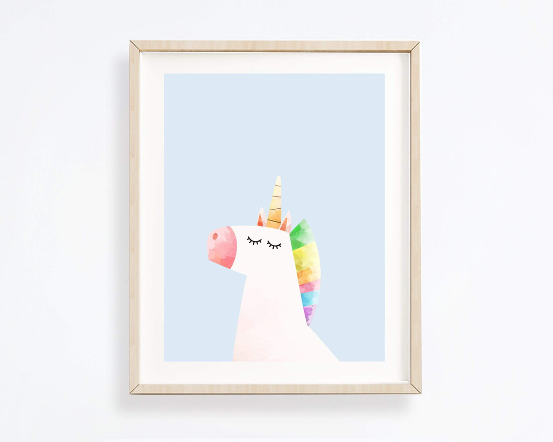 Unicorn wall art - Unicorn art print - Nursery unicorn - Unicorn nursery prints - Unicorn wall decor - Unicorn nursery decor -H1819 nursery art print baby nursery bedroom decor