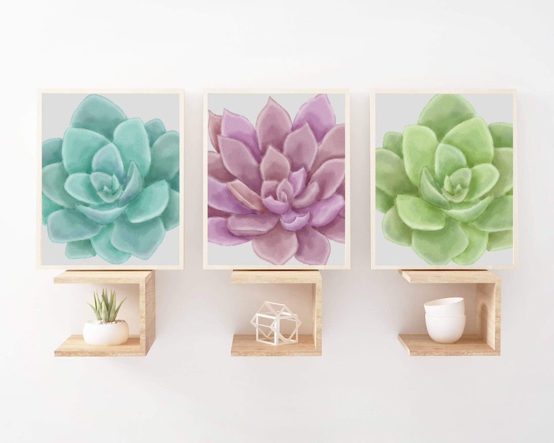 Watercolor cactus print, Succulent Wall Decor, Digital cactus art work, printable cactus wall art - 3 sizes - Instant Download -H1363 nursery art print baby nursery bedroom decor