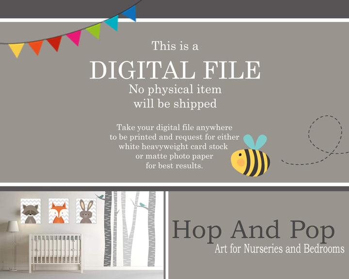 Woodland art print - Printable girls room - Baby girl nursery wall art - Woodland nursery decor girl - Girl nursery decor - Girl gifts nursery art print baby nursery bedroom decor