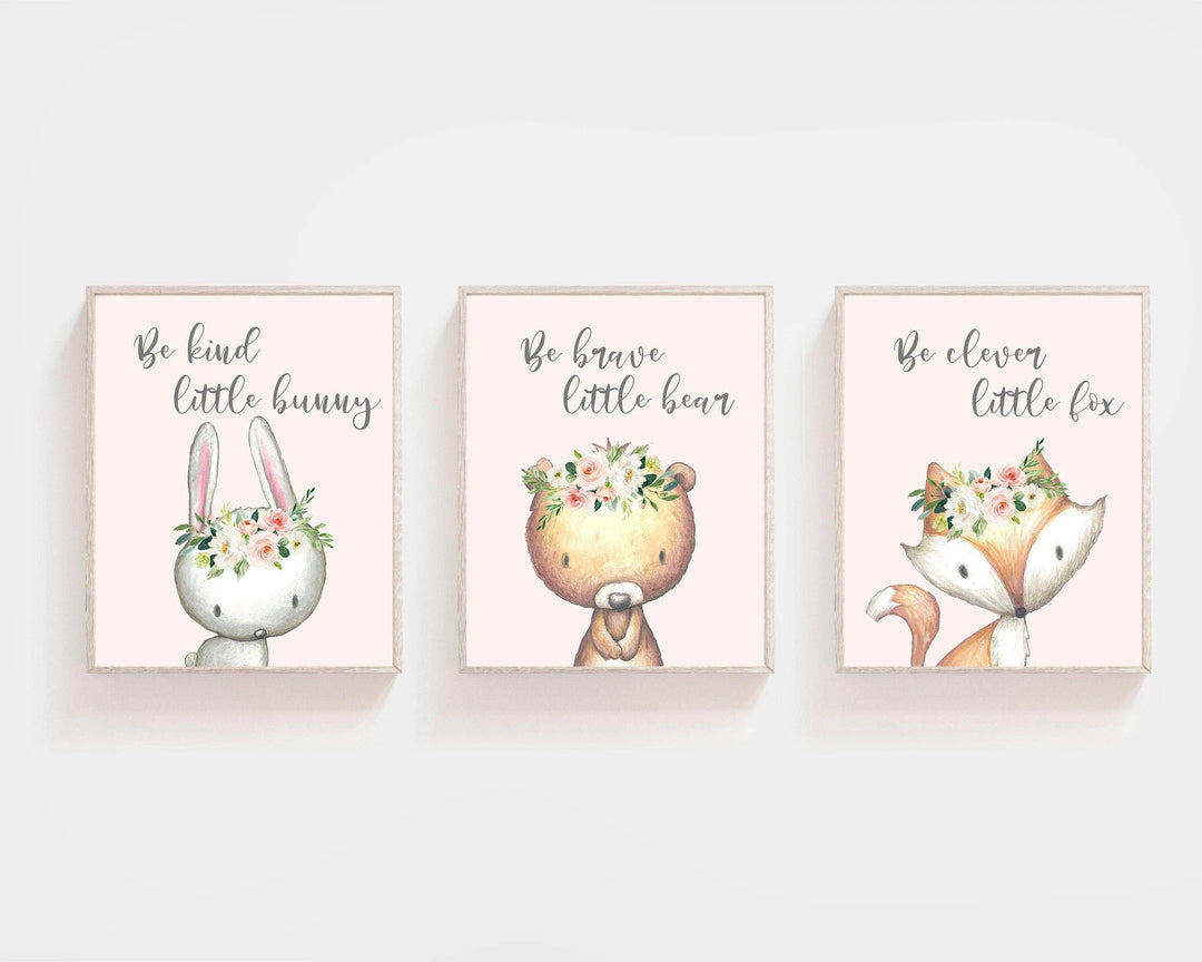 Woodland Nursery art nursery art print baby nursery bedroom decor