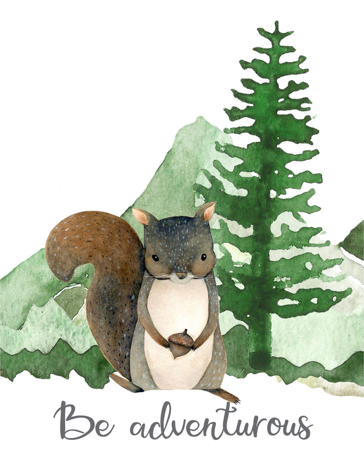 Woodland nursery decor - Boy woodland nursery print - Boy nursery decor - Nursery printable - Woodland animal prints - Boy wall art - H2159 nursery art print baby nursery bedroom decor