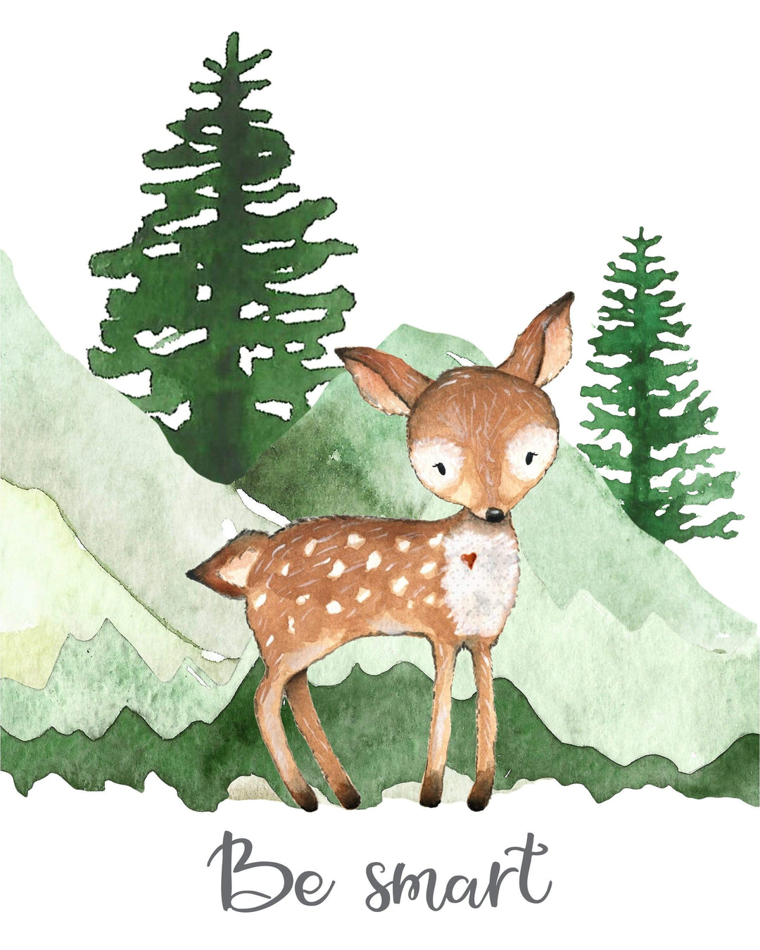 Woodland nursery decor - Boy woodland nursery print - Boy nursery decor - Nursery printable - Woodland animal prints - Boy wall art - H2159 nursery art print baby nursery bedroom decor