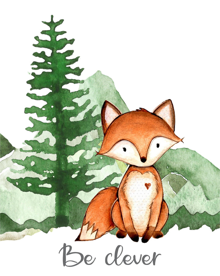 Woodland nursery decor - Boy woodland nursery print - Boy nursery decor - Nursery printable - Woodland animal prints - Boy wall art - H2159 nursery art print baby nursery bedroom decor