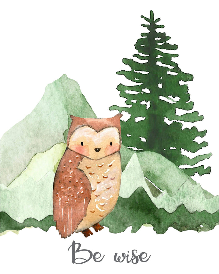 Woodland nursery decor - Boy woodland nursery print - Boy nursery decor - Nursery printable - Woodland animal prints - Boy wall art - H2159 nursery art print baby nursery bedroom decor