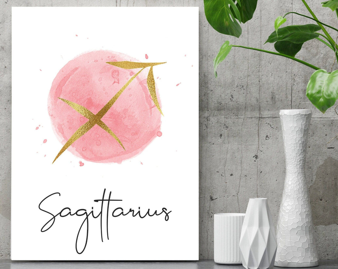 nursery art print baby nursery bedroom decor Sagittarius print - Star sign print - Zodiac wall art - Star sign wall art - Horoscope print - Zodiac art print - Moon sign - Star sign gift