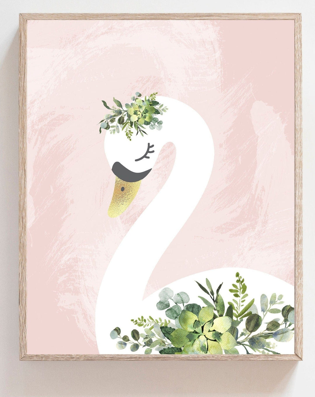 nursery art print baby nursery bedroom decor Swan decor nursery - Downloadable prints -  Girls room prints - Swan nursery print - Swan wall art - Blush pink wall art - DIGITAL DOWNLOAD