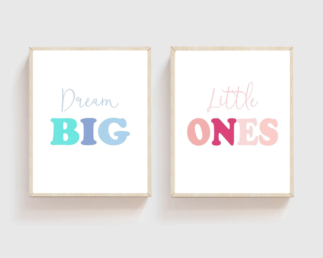 nursery art print baby nursery bedroom decor Twins nursery decor - twins wall art prints - twins nursery art - nursery prints - Blue Pink Nursery - Boy Girl Twins - Twins Gift - H1520
